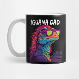 Iguana Dad Synthwave Mug